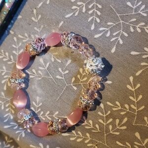 Glass and Cats Eye bracelet